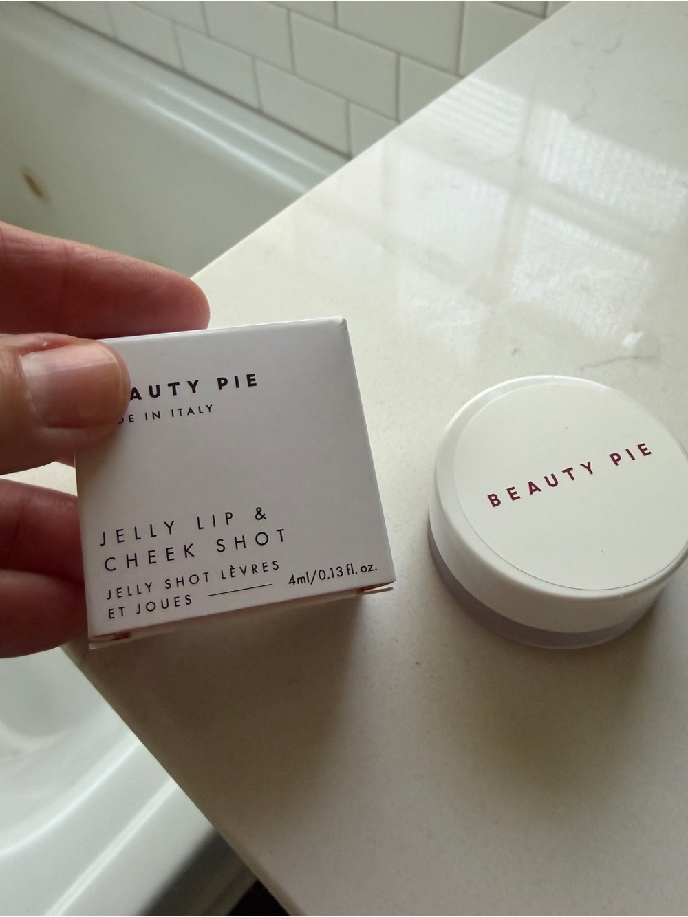 NEW Beauty Pie Jelly Lip and Cheek shot in shade Raspberry Crush. Stain/tint - Picture 4 of 13